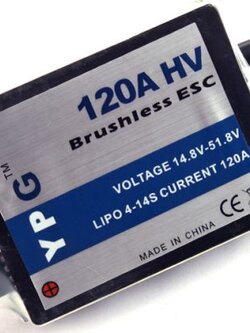 YPG ESC 120A HV Brushless
