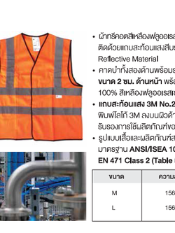 3M Safety Vest เสื้อกั๊กสะท้อนแสง