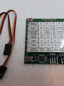 YPG Program Card for Speed Controller