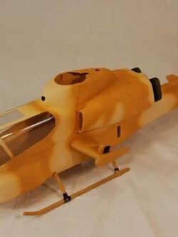 500-AH1 Cobra Desert with Weapon & Cockpit