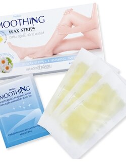 Mistine Smoothing Wax Strips / แผ่นแวกซ์กำจัดขน มิสทีน สมูทติ้ง แว๊กซ์ สทริพส์ (20 แผ่น)