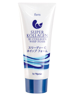 Faris Super Kollagen 3D Collagen Whip Foam 80 g. / โฟมล้างหน้าฟาริส ซุปเปอร์ คอลลาเจน 3D คอลลาเจน วิปโฟม ขนาด 80 กรัม