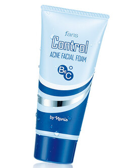 โฟมล้างหน้าสำหรับผู้มีปัญหาสิว ฟาริส คอนโทรล แอคเน่ โฟม ขนาด 60 กรัม / Faris Control Acne Facial Foam 60 g.