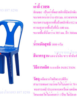 เก้าอี้ซุปเปอร์แวร์ รุ่นch58