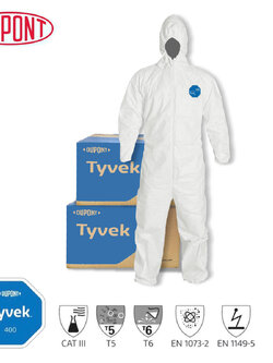 ชุดกันสาร ชุดPPE Dupont รุ่น Tyvek 400