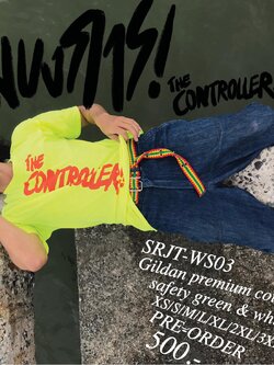 PRE-ORDER / SRJ-T-002SG THE CONTROLLER - SAFETY GREEN SCREEN RED