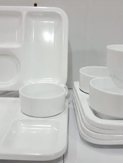 ชุดอาหารว่างสีขาว6ที่