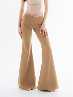Lism P-035 Low-rise flared pants (กางเกงเอวต่ำ)