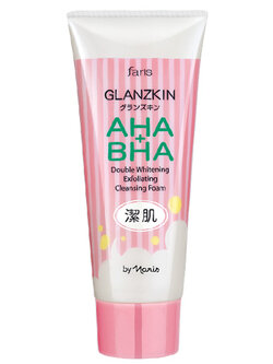 ฟาริส แกลนซ์สกิน คลีนซิ่ง โฟม ขนาด 80 กรัม / Faris Glanzkin AHA + BHA Cleansing Foam