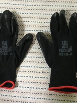 ถุงมือเคลือบยาง ถุงมือทำสวน / คู่