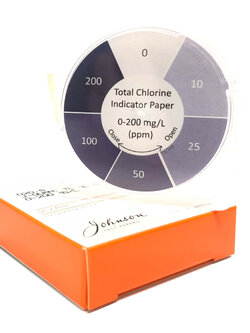 กระดาษทดสอบคลอรีนทั้งหมด 0-200 mg/L, J-QUANT Total Chlorine 200