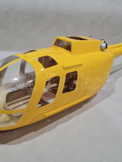 500-BO105 Yellow ADAC wth Belt Tail Gear Box
