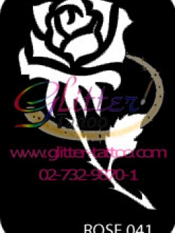 แบบลายดอกกุหลาบ (1) ขนาด 7 x 9.5 cm.