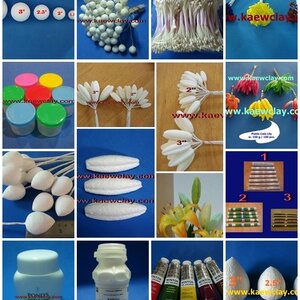 วัสดุอุปกรณ์ทำดอกไม้ Artificial flower materials