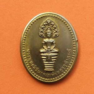 เหรียญ พระพุทธสิรินาคเภษัชัยคุรุจุฬาภรณ์ (เหรียญพระพุทธโอสถ) ที่ระลึกจัดสร้างพระพุทธรูปประจำโรงพยาบาลจุฬาภรณ์ พ.ศ.2558 เนื้อทองเหลือง สูง 3 เซน ไม่มีแพ็คเดิมครับ