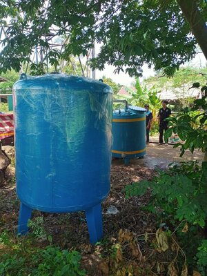 ถังกรองเหล็ก60นิ้ว(150cm. x 150cm. x 4.5 mm.)