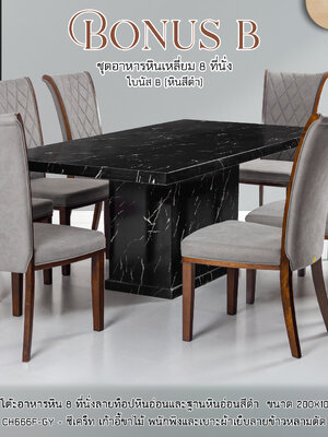 ชุดอาหารหิน 8 ที่งนั่ง โบนัส B2