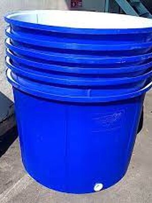 ถังเก็บน้ำยาเคมี500ลิตรหนา4มิลลิเมตรทรงกรวย ปากกว้าง