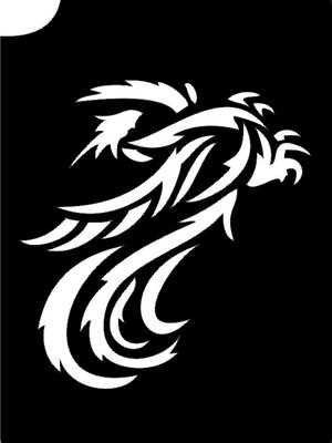 แบบลายนกฟินิกซ์ (2) ขนาด 10 X 15 cm.