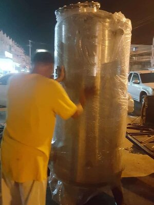 ถังกรองสแตนเลส20นิ้วสูง120หนา2mm.