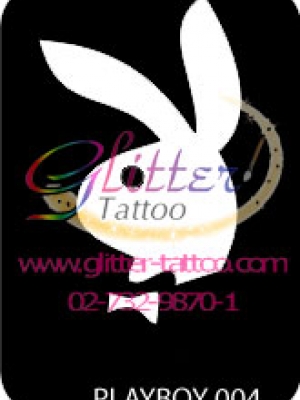 แบบลายเพลย์บอย ขนาด 7 X 9.5 cm.