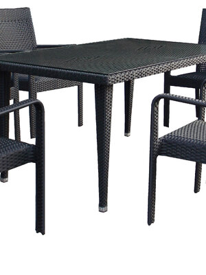 ชุดอาหารหวายมาร์ค สีดำ