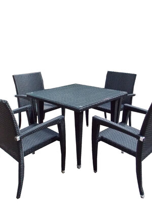 ชุดอาหารหวายนินจา สีดำ