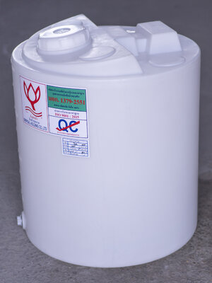 ถังเก็บน้ำยาเคมี PE ขนาด 300 ลิตร (ยี่ห้อ ดอกบัว)