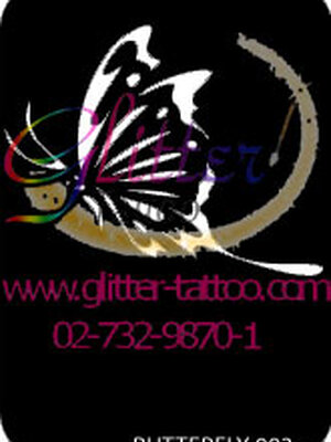 แบบลายผีเสื้อ (1) ขนาด 7 x 9.5 cm.