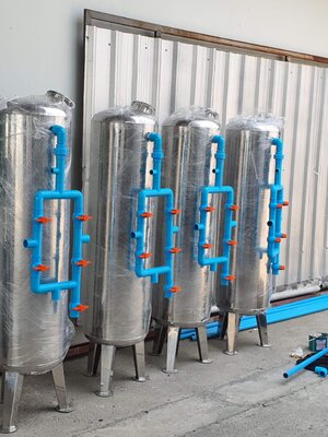 ถังกรองสแตนเลสขนาด10นิ้ว (120x1.5mm.)