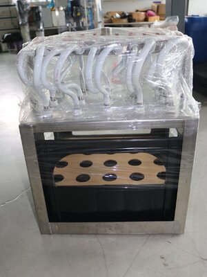 เครื่องล้างขวดน้ำดื่ม12หัว พร้อมปั๊มแผ่นล๊อคคอขวดราคาถูก