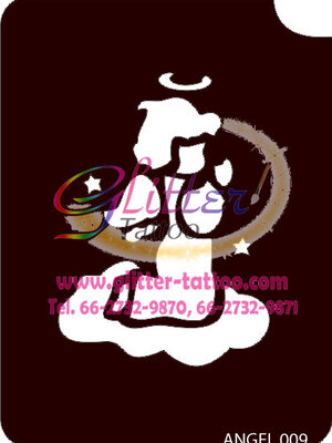 แบบลายนางฟ้า ขนาด 7 x 9.5 cm.