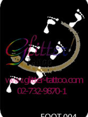 แบบลายเท้า ขนาด 7 X 9.5 cm