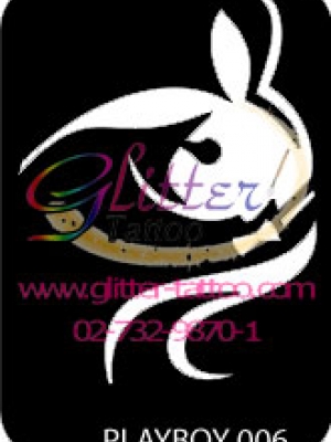 แบบลายเพลย์บอย ขนาด 7 X 9.5 cm.