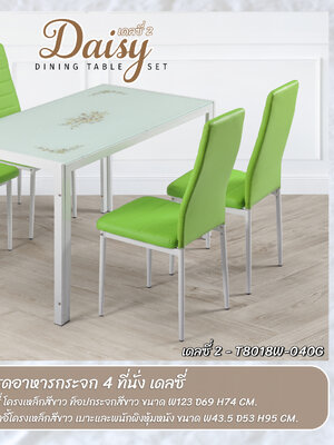 ชุดอาหารกระจก เดลซี่