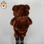 ตุ๊กตาหมีหัวโตโบว์สก๊อต Teddy นุ่ม ไซส์ 110cm (สีช็อคโกแลต) ขนนุ่ม น่ากอด ตัวใหญ่