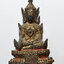 3656 พระบูชา สมัยรัตนโกสินทร์ เนื้อทองเหลือง อุดดินไทย ปิดทองแท้ หน้าตัก 1.8 นิ้ว ฐานกว้าง 3.2 ซ.ม. สูง 5 ซ.ม.