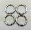 ห่วงกลม1นิ้วหนา เงิน (ลวด5mm)