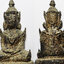 3667 พระบูชา สมัยรัตนโกสินทร์ เนื้อทองเหลือง อุดดินไทย หน้าตัก 1.8 นิ้ว ฐานกว้าง 3 นิ้ว สูง 4.4 นิ้ว