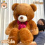 ตุ๊กตาหมีหัวโต หน้ากลม อ้วน ขนนุ่มฟูู 120cm (สีน้ำตาล) น่ากอด ขนนุ่ม