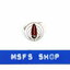 [มือสอง] เข็มกลัดโลหะ Vintage Enamel Pin จากญี่ปุ่น ขนาดเล็ก แบบที่ 5 - ปากกาขนนกสีแดง - โกดังญี่ปุ่น