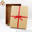 กล่องของขวัญสำเร็จรูป ผูกริบบิ้น มีให้เลือก 2สี ขนาด 22x30x9 ซม. (แพ็กกล่องส่ง)