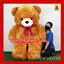 ตุ๊กตาหมี หัวโต Teddy ตัวใหญ่ ตัวยักษ์ size 200 cm สีน้ำตาล หมียักษ์ ตัวใหญ่กว่าคนมาก หมีหัวโต อ้วนแน่น หนักมากกว่า 10กก.