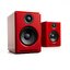 Audioengine a2+ wireless (สีแดงเงา) ลำโพงแบบ Desktop Speaker จิ๋วแต่แจ๋ว รองรับบลูทูธ มีDACในตัว