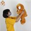 ตุ๊กตา หมี อ้วน โบว์ สก๊อต นุ่ม 60cm [ น้ำตาล ] โบว์สก๊อต หมีตัวอ้วนน่ากอด (แพ็คกล่องส่ง)