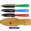 [มือสอง] [Vintage] ชุดมีด Throwing a knife โลหะ 3 ชิ้น พร้อมซองหนัง [Japanese Throwing Dagger Set] - สินค้าผ่านการใช้งาน