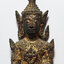 3656 พระบูชา สมัยรัตนโกสินทร์ เนื้อทองเหลือง อุดดินไทย ปิดทองแท้ หน้าตัก 1.8 นิ้ว ฐานกว้าง 3.2 ซ.ม. สูง 5 ซ.ม.