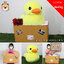 เซ็ตเซอร์ไพรส์ แฟน ตุ๊กตา เป็ด Size 20นิ้ว ของขวัญเปิดฝา ขนาด36*50*30cm แถมภาพ การด์และตกแต่งตามโอกาสฟรี