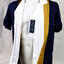 เสื้อเชิ้ตแขนสั้น Mc Jeans Holiday Resort ไซส์ L แถบสีเหลือง-ขาว