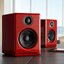 Audioengine a2+ wireless (สีแดงเงา) ลำโพงแบบ Desktop Speaker จิ๋วแต่แจ๋ว รองรับบลูทูธ มีDACในตัว